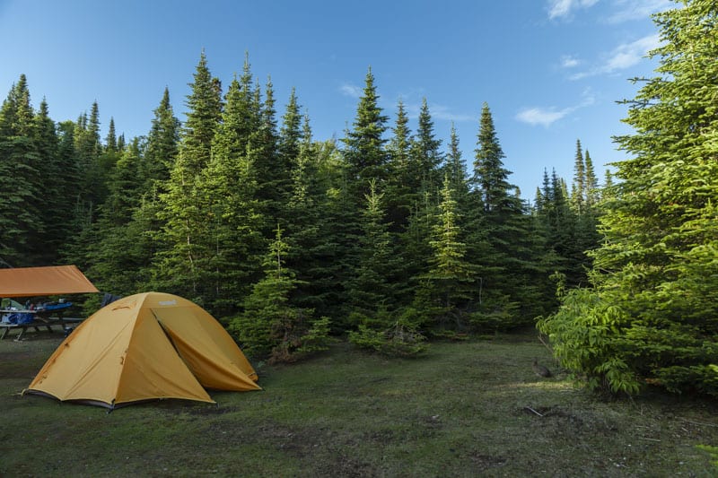 camping up north in Ontario