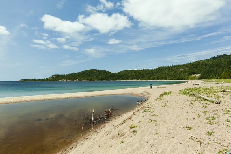 national park camping ontario | beach on Lake superior