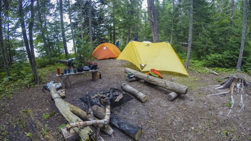 tents in ontario wilderness