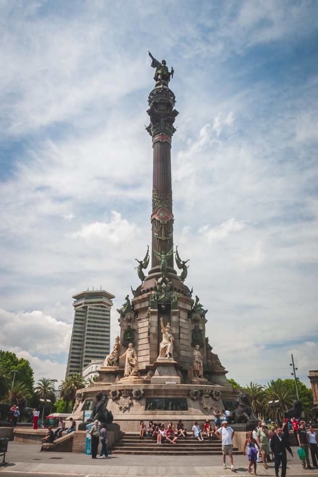Colombus Monument in Barcelona