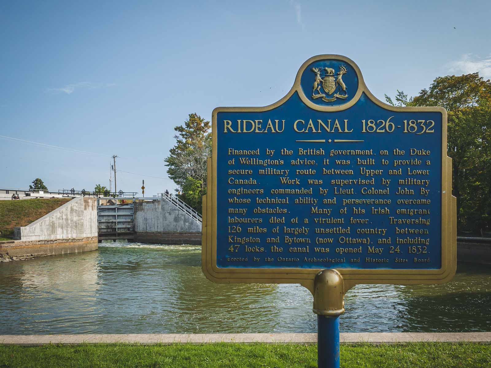 History of the Rideau Canal