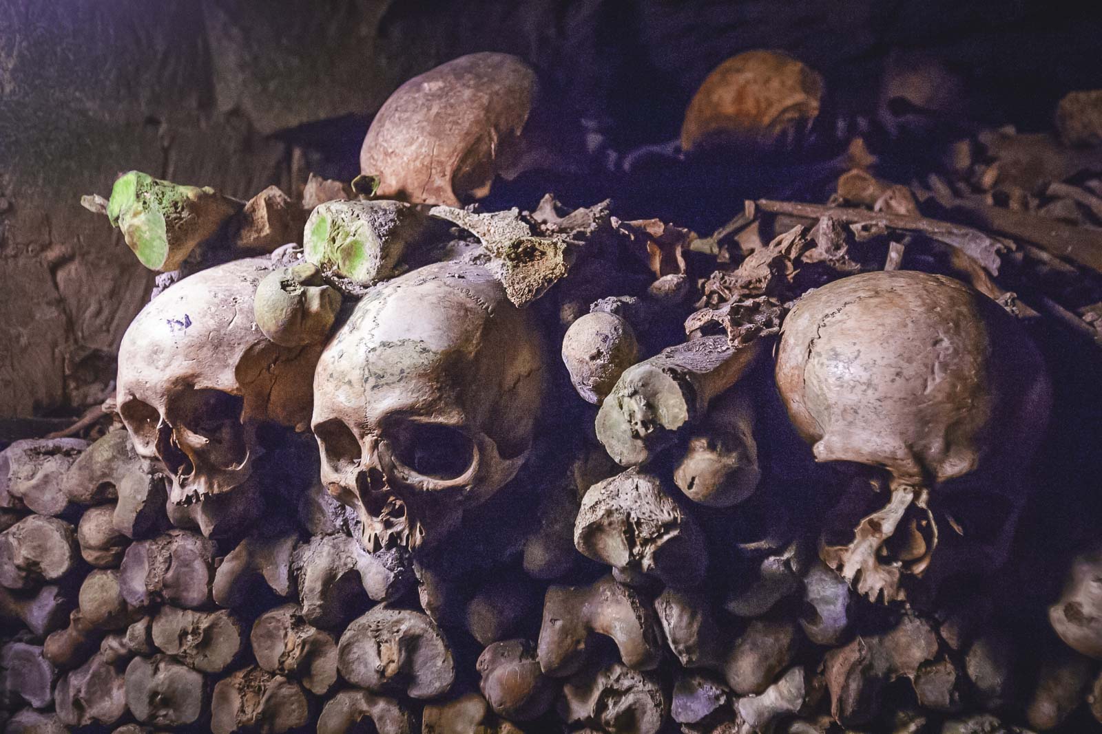 The Catacombs in Paris for a Halloween scare