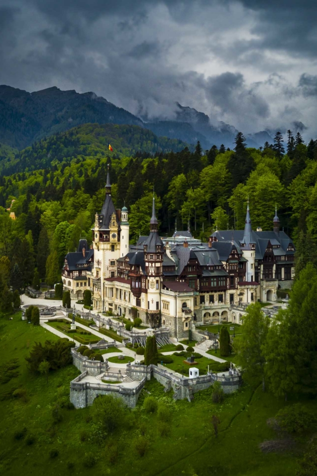 peles castle romania for halloween