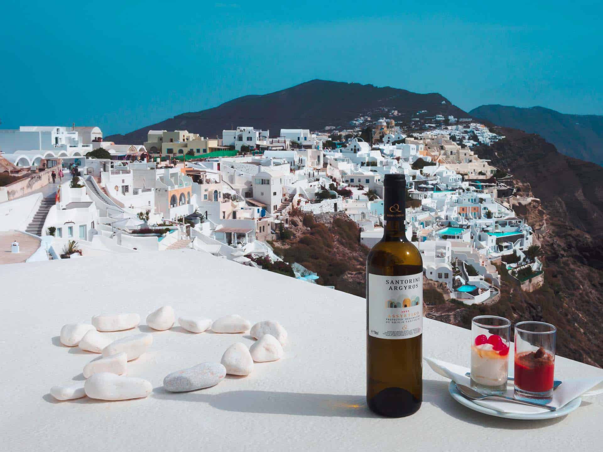 fun things to do in Santorini Drinking Greek Wine