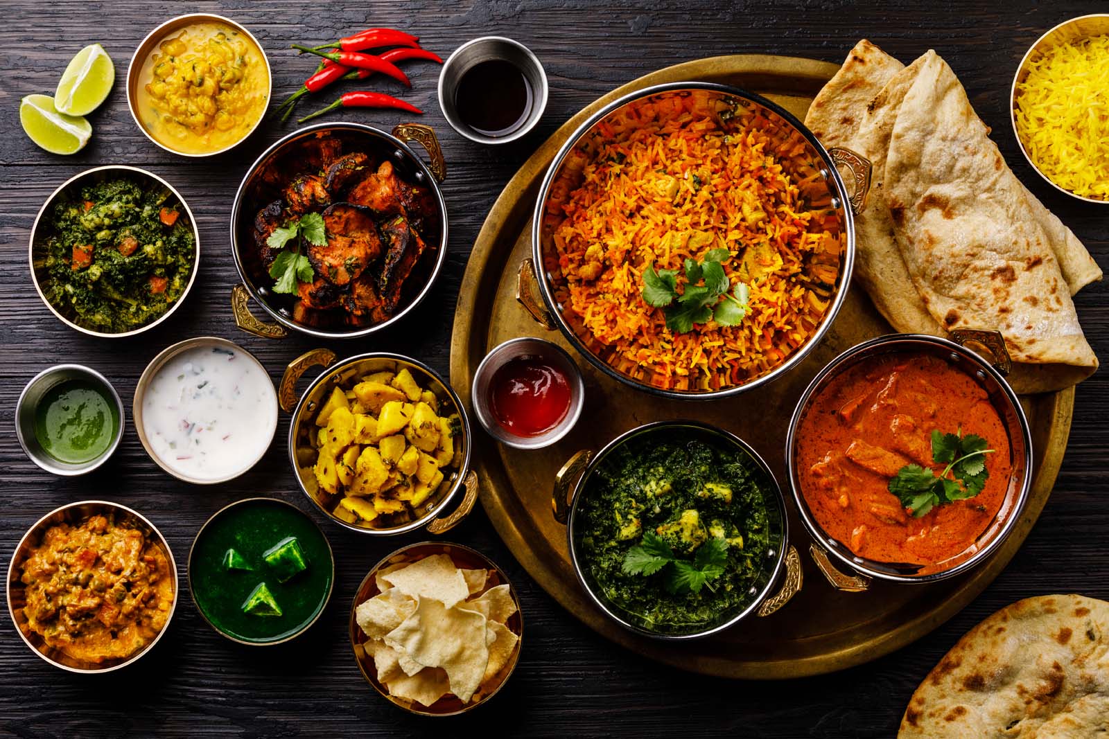 Popular traditional indian Dishes
