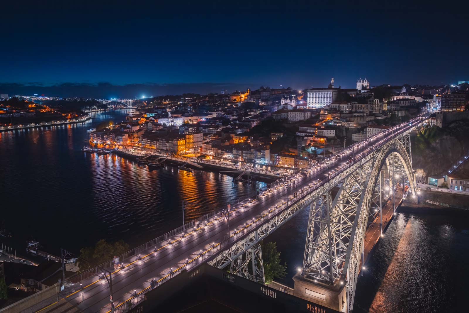 Porto at night Portugal