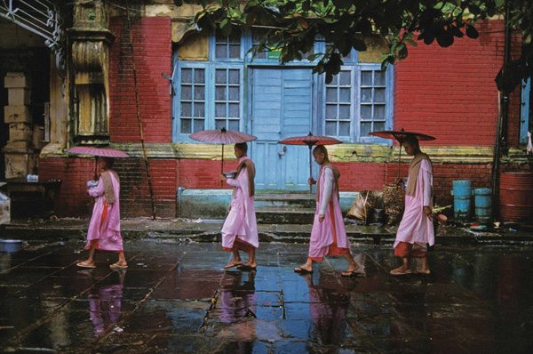 steve mccury nuns walking in burma