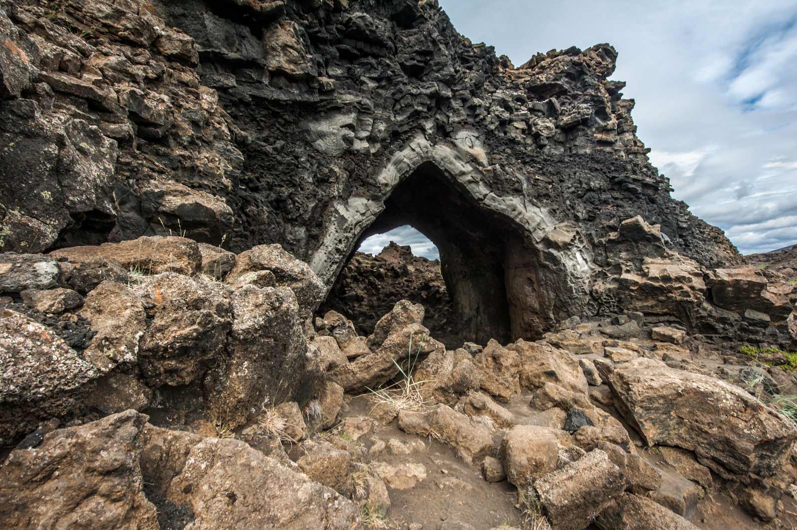 Dimmuborgir formations in Iceland