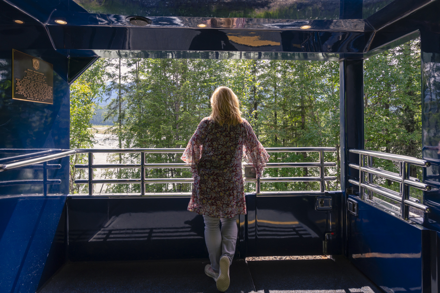 Viewing platform on the Rocky Mountaineer