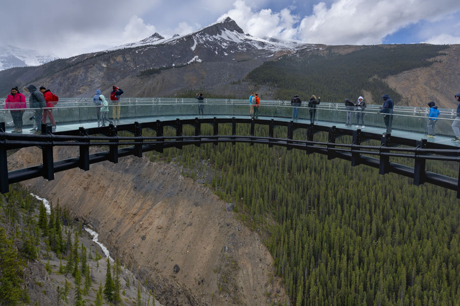 Glass Floor Colombia Icefield Skywalk.