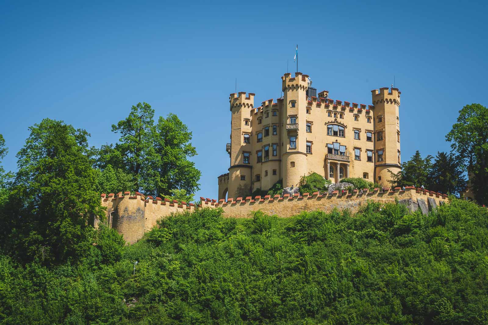 Hohenschwangau Castle on the romantic German Road Itinerary
