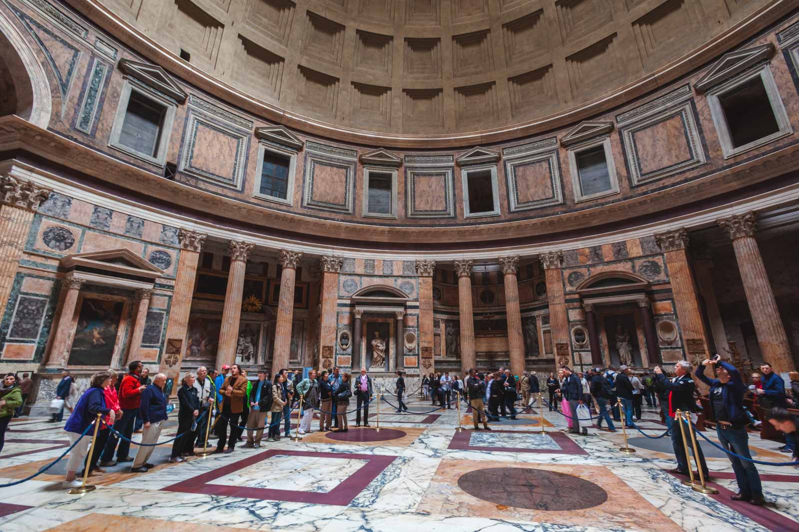 Rome itinerary Pantheon interior