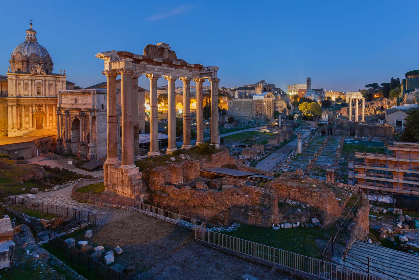 Rome itinerary Roman Forum from Palatine Hill
