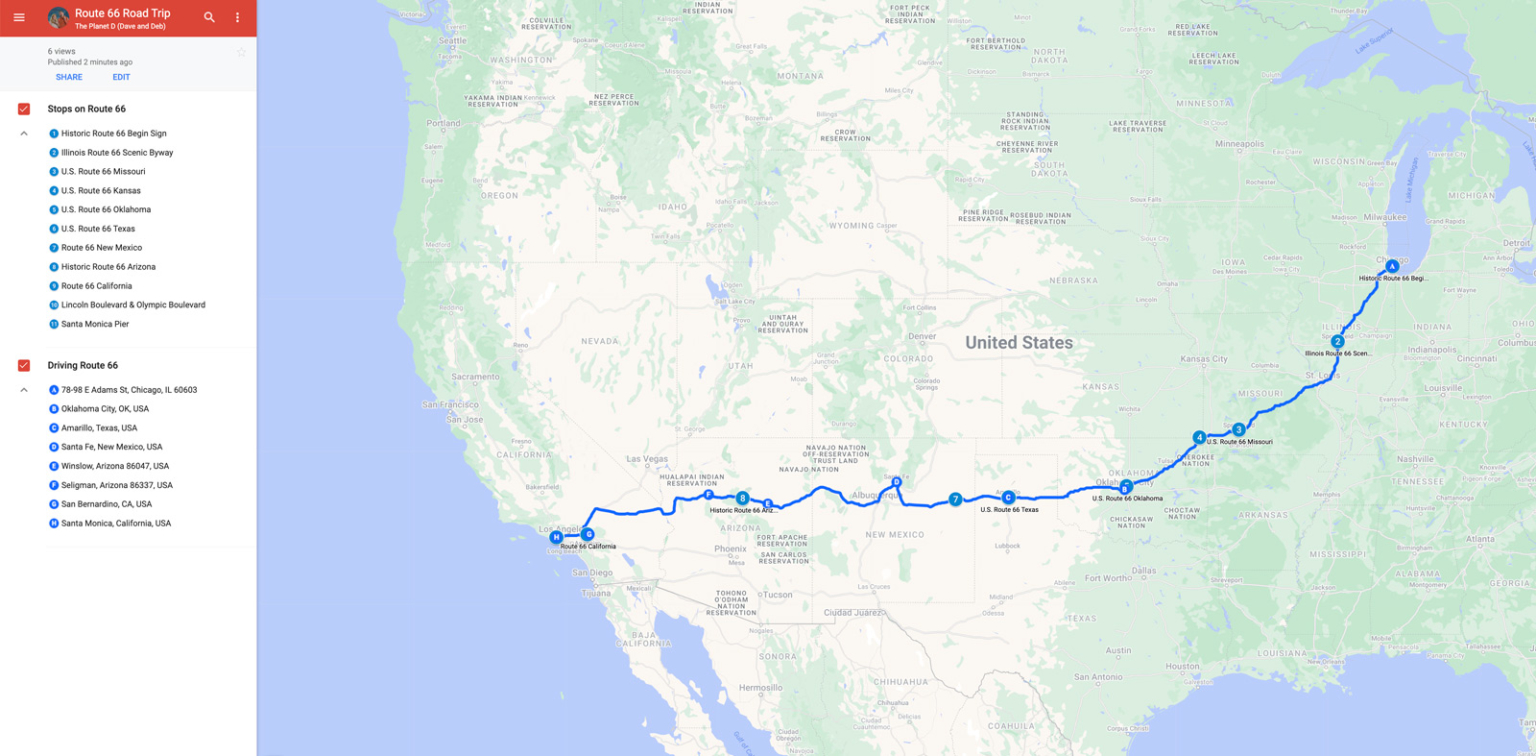 19 Best Road Trips In The US In 2024 The Planet D Route 66 Road Trip Map 1536x756 