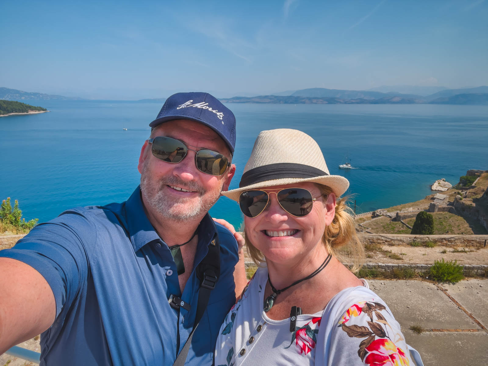 Selfie in Corfu Town Greece