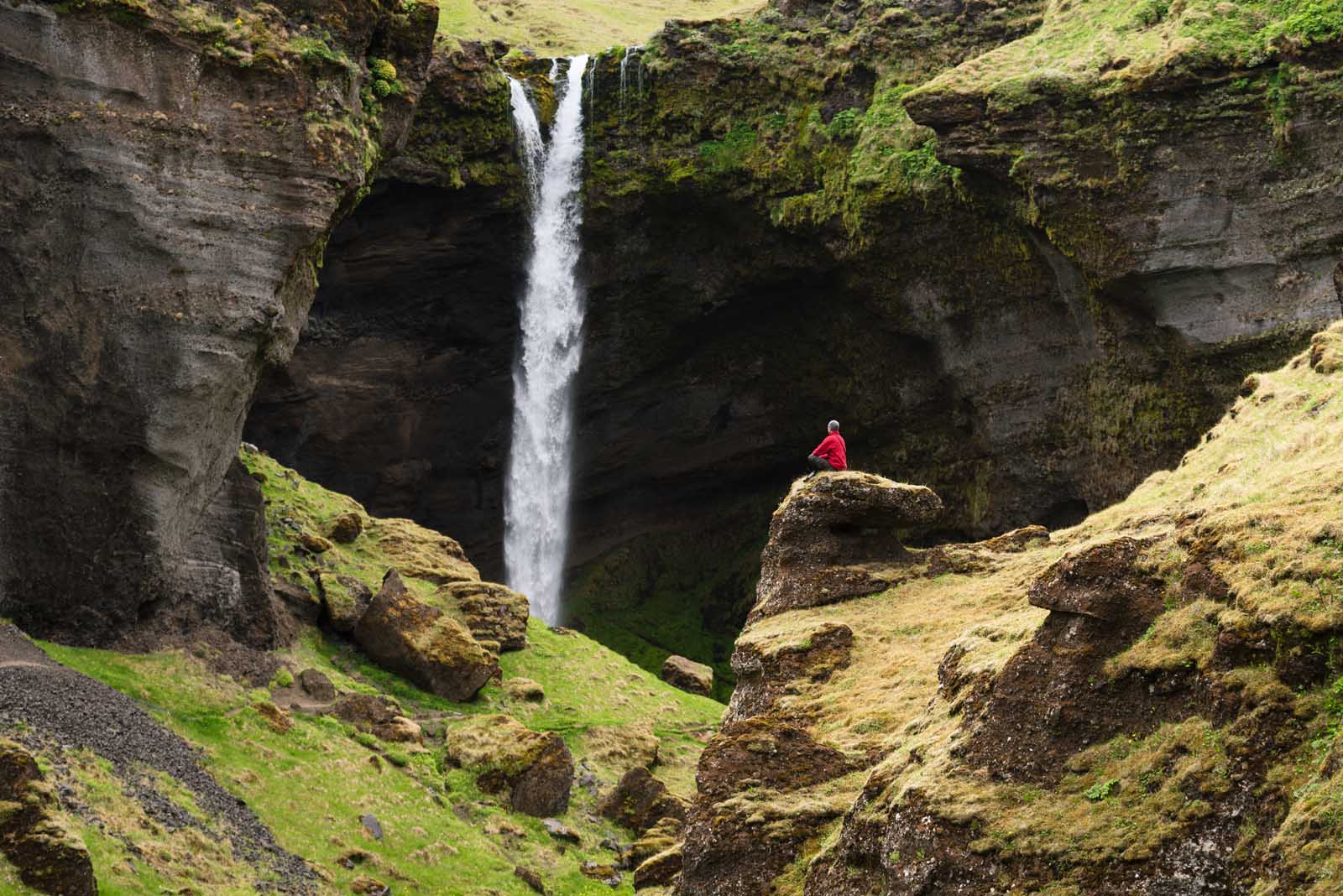 South Coast Iceland Kvernufoss waterfall