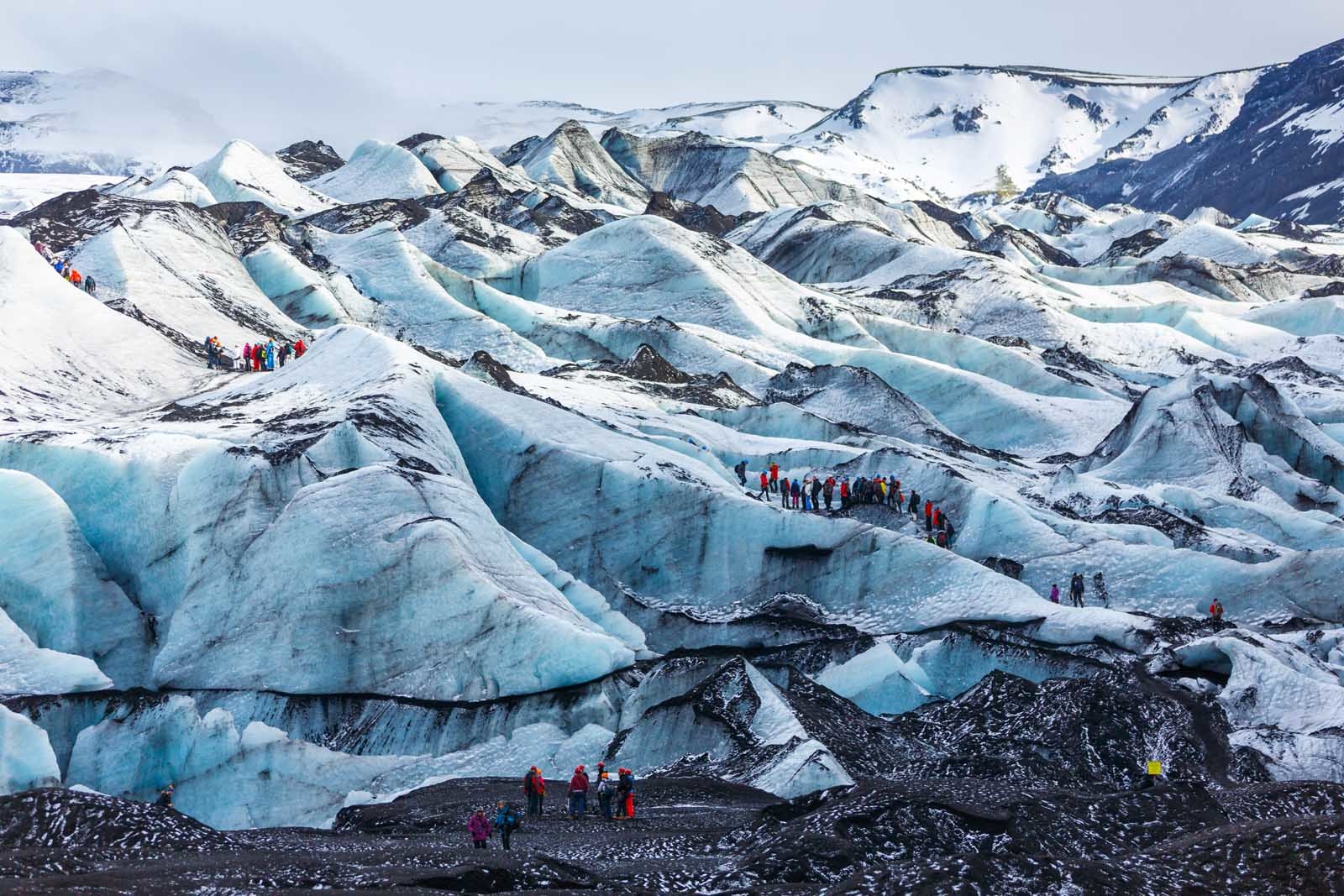 South Coast of Iceland Solheimajokull Glacier