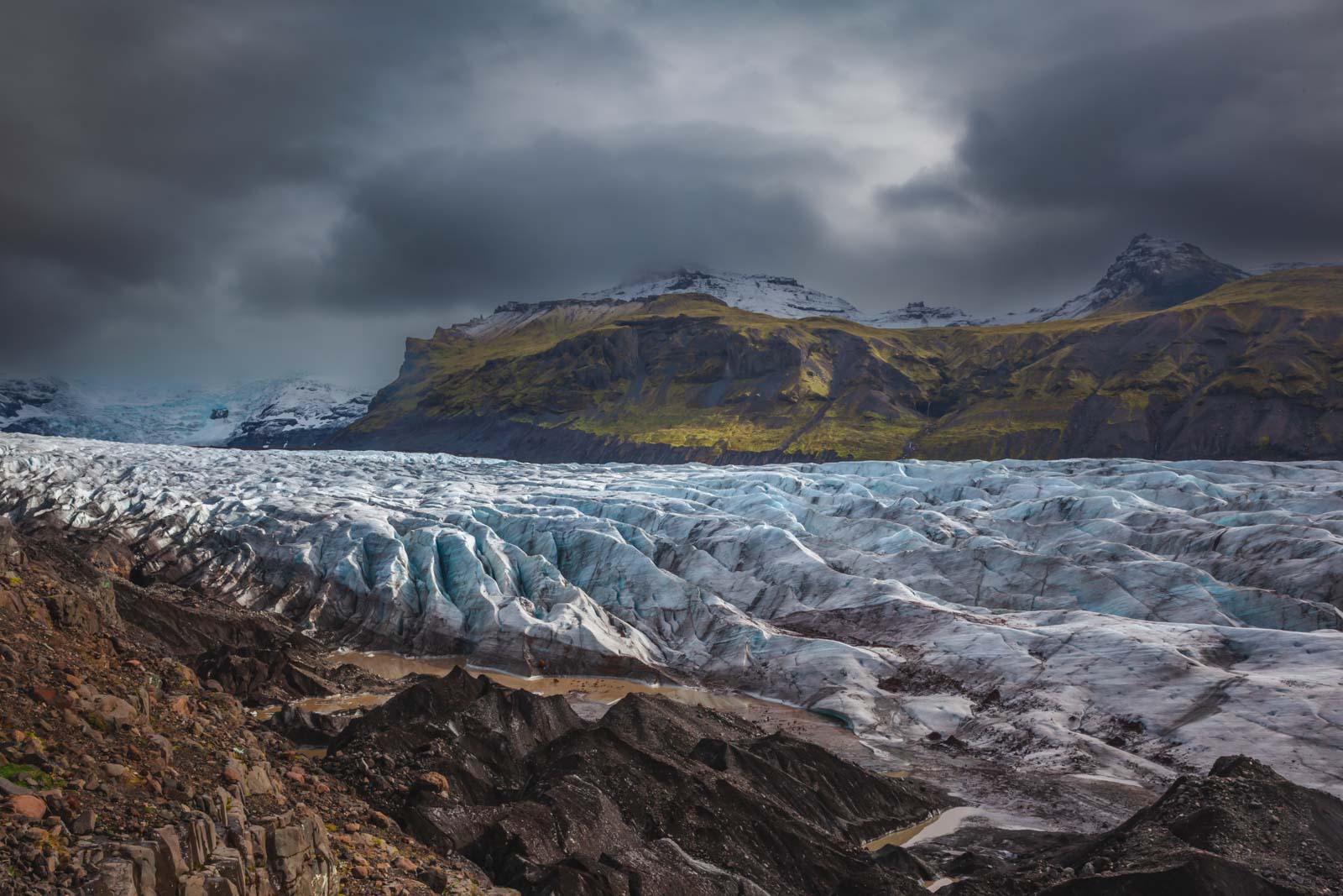 South Coast of Iceland Svinafellsjokull Glacier