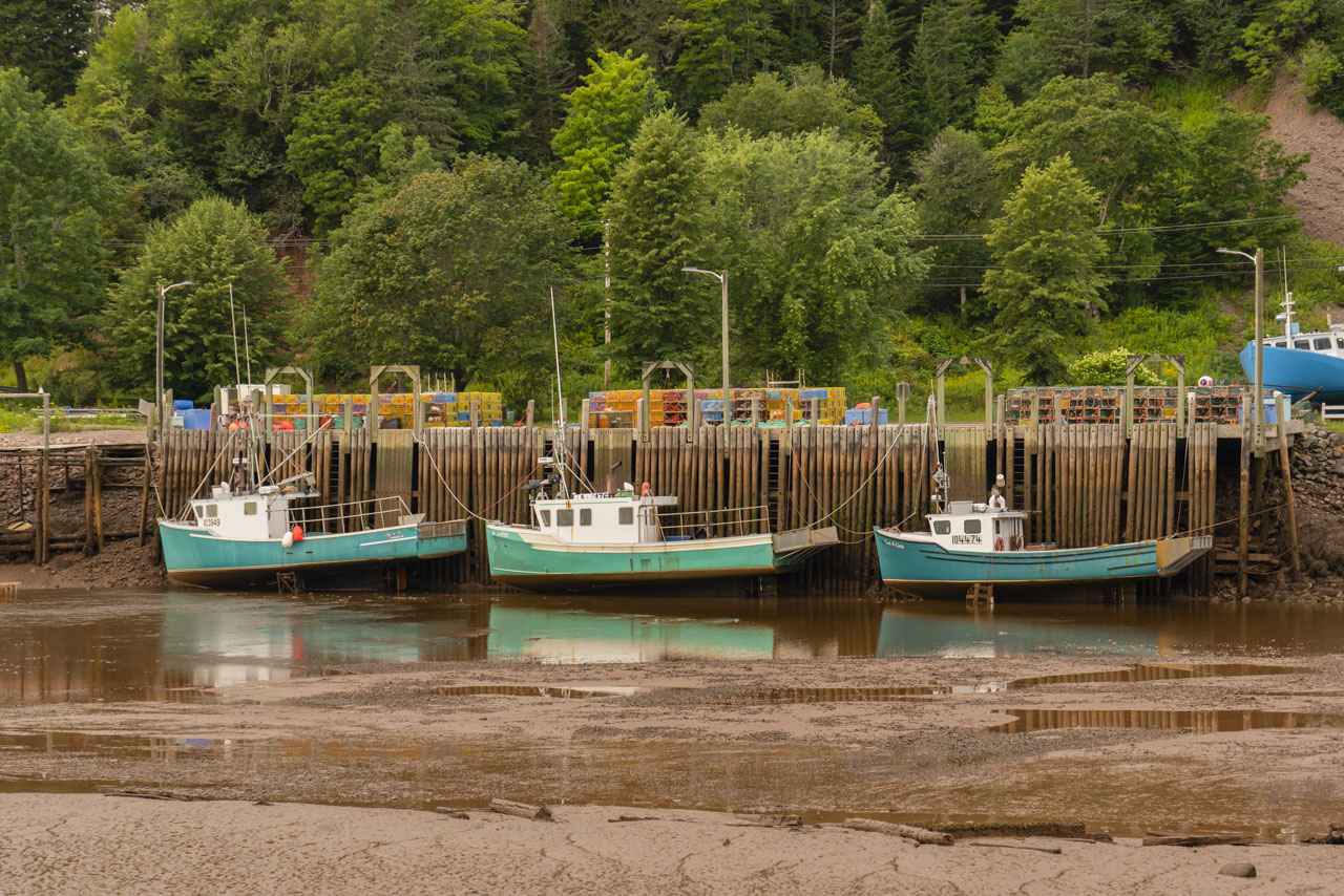 Low tide at Saint Martins New Brunswick