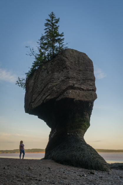 Descanso de Fundy Flower Pot Rocks viagem de um dia Saint John New Brunswick