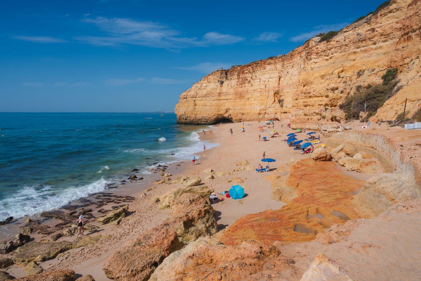 Sunny beach in Portugal