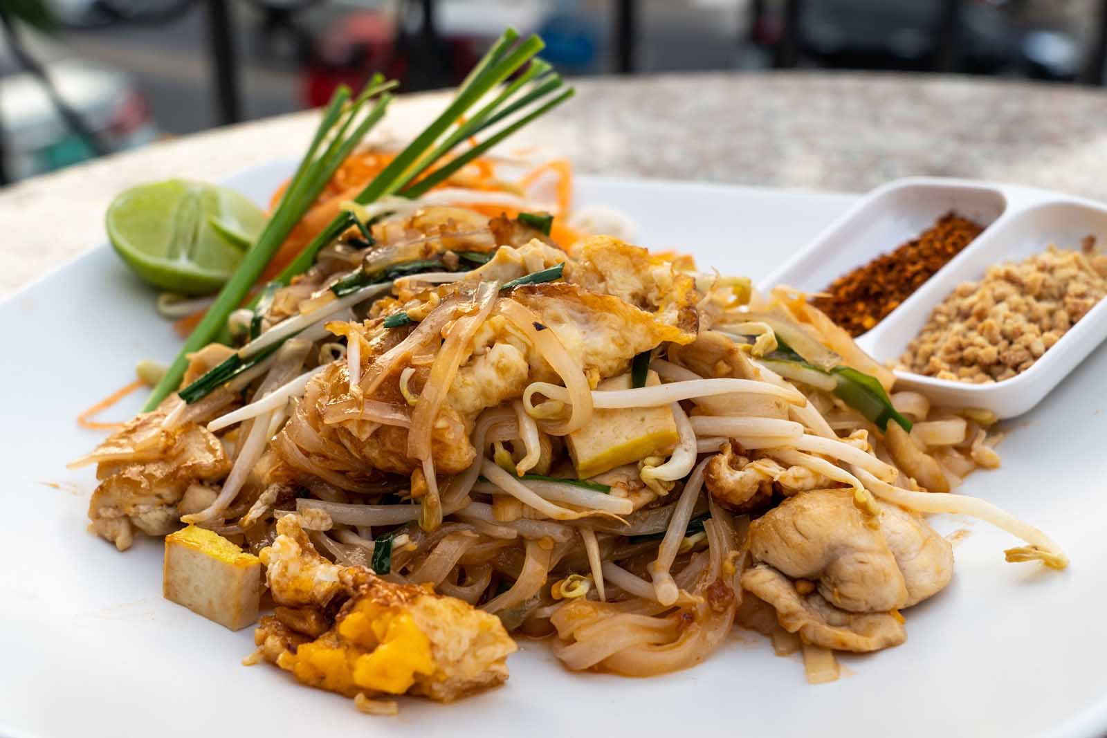 Bestes thailändisches Essen Pad Thai