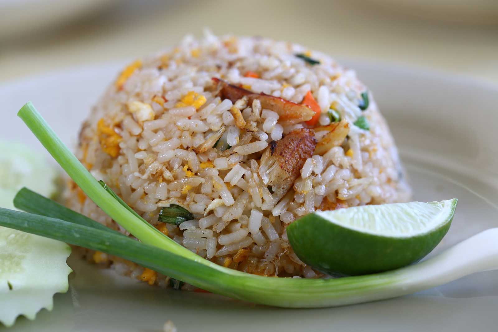 Khao Pad gebratener Reis thailändisches Essen