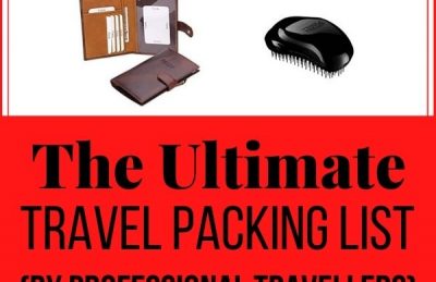 travel list pack