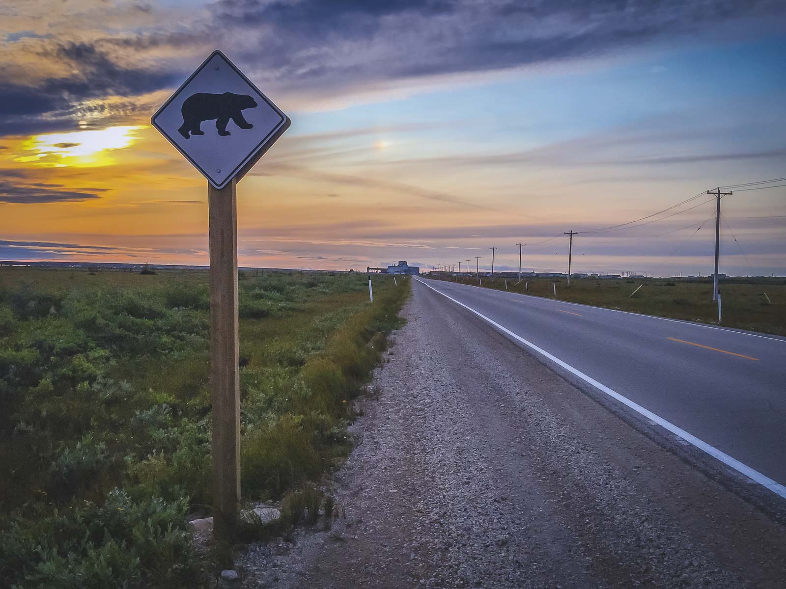 Road to National Historic Site in Churchill