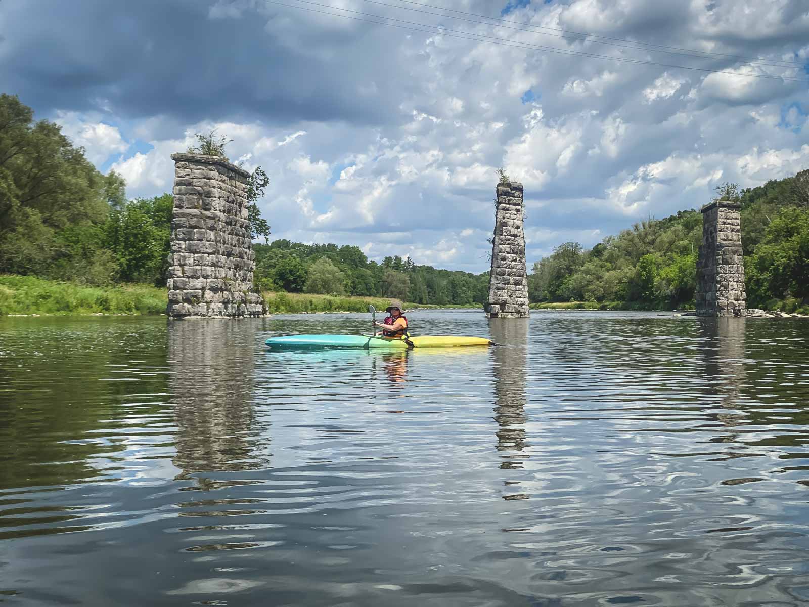 Kayaking in Paris, Ontario