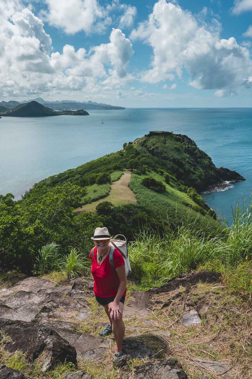 Hiking in Pigeon Island National Park St. Lucia