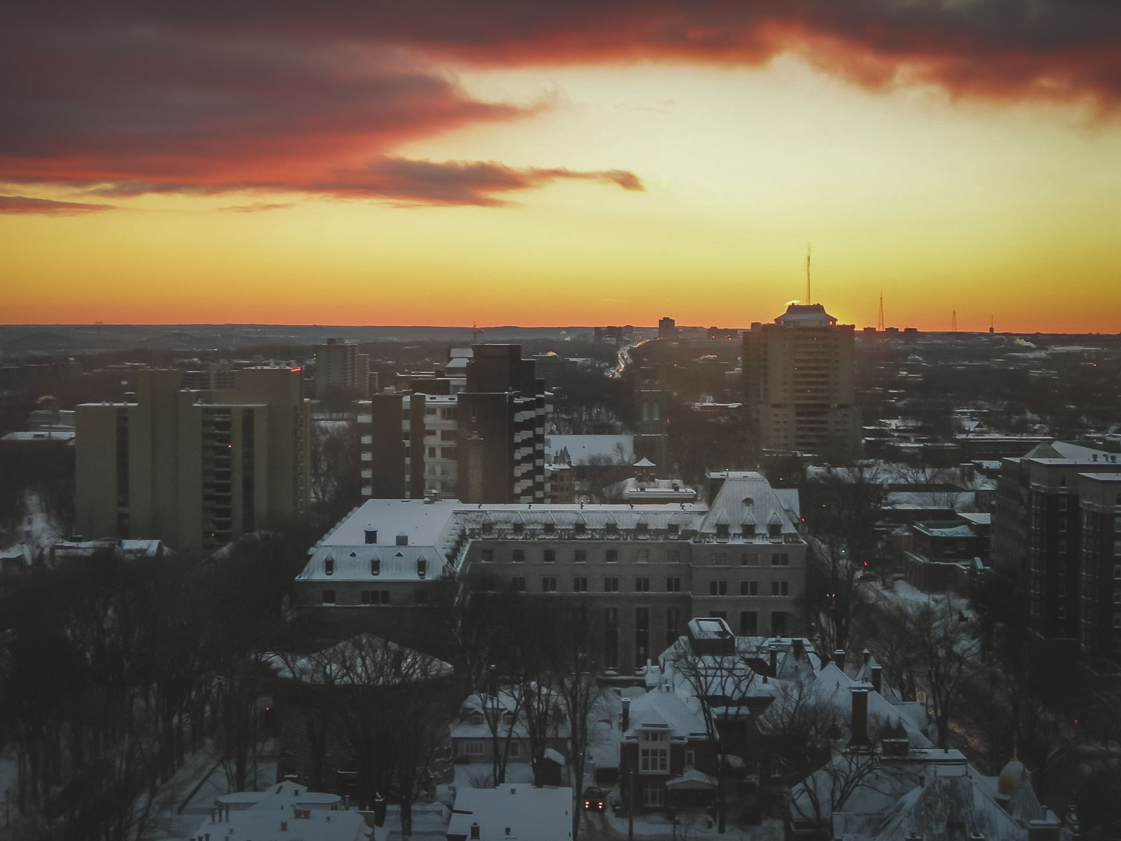 Downtown view of Quebec City