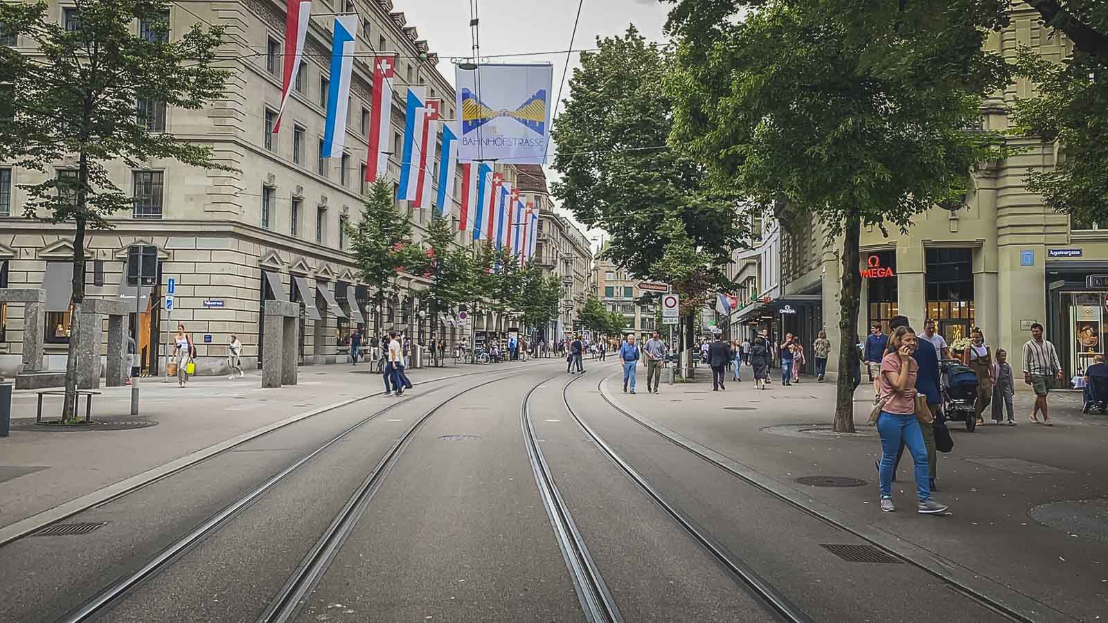 places to visit in zurich switzerland Bahnhofstrasse