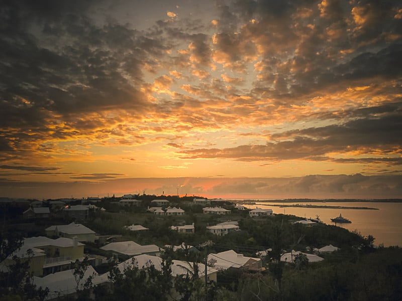 Sunset from Gibbs Hill Lighthouse in Bermuda
