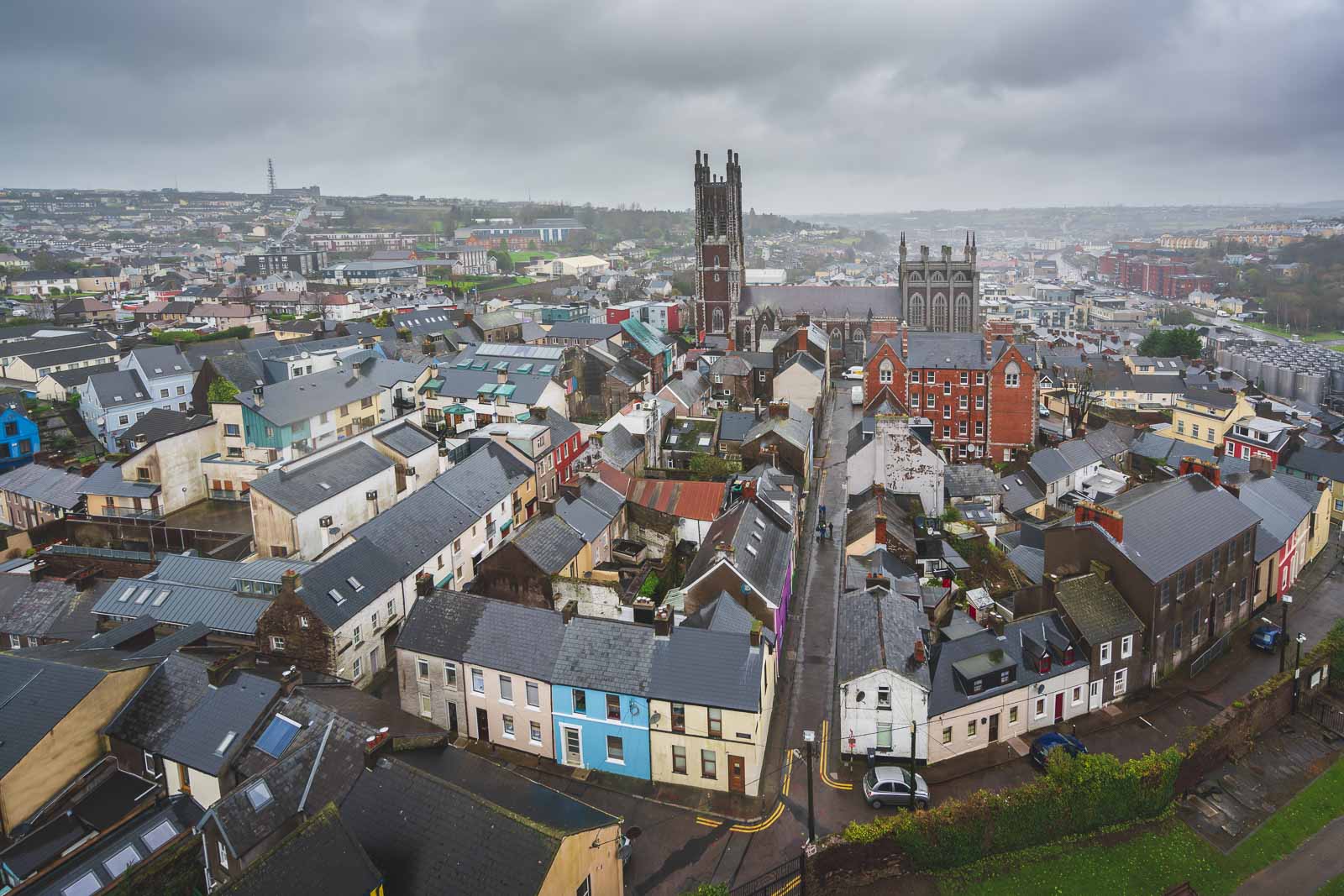city of cork ireland from above