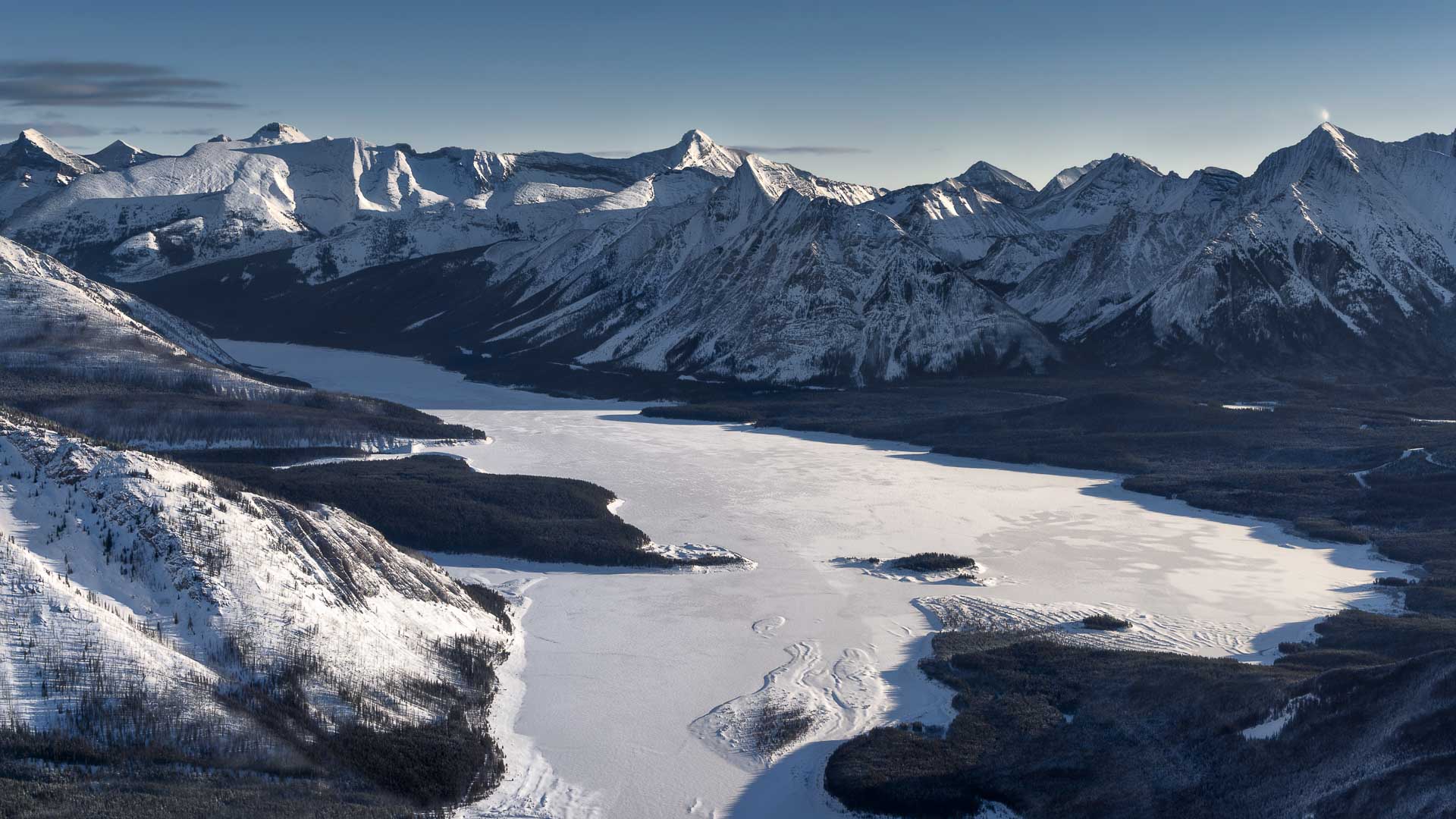 views from heliclpter tour in canmore