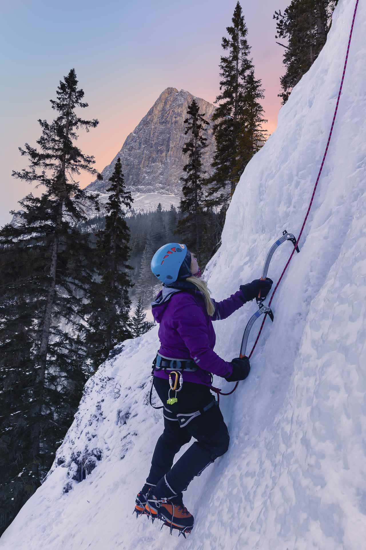 Ice Climbing in Canmore
