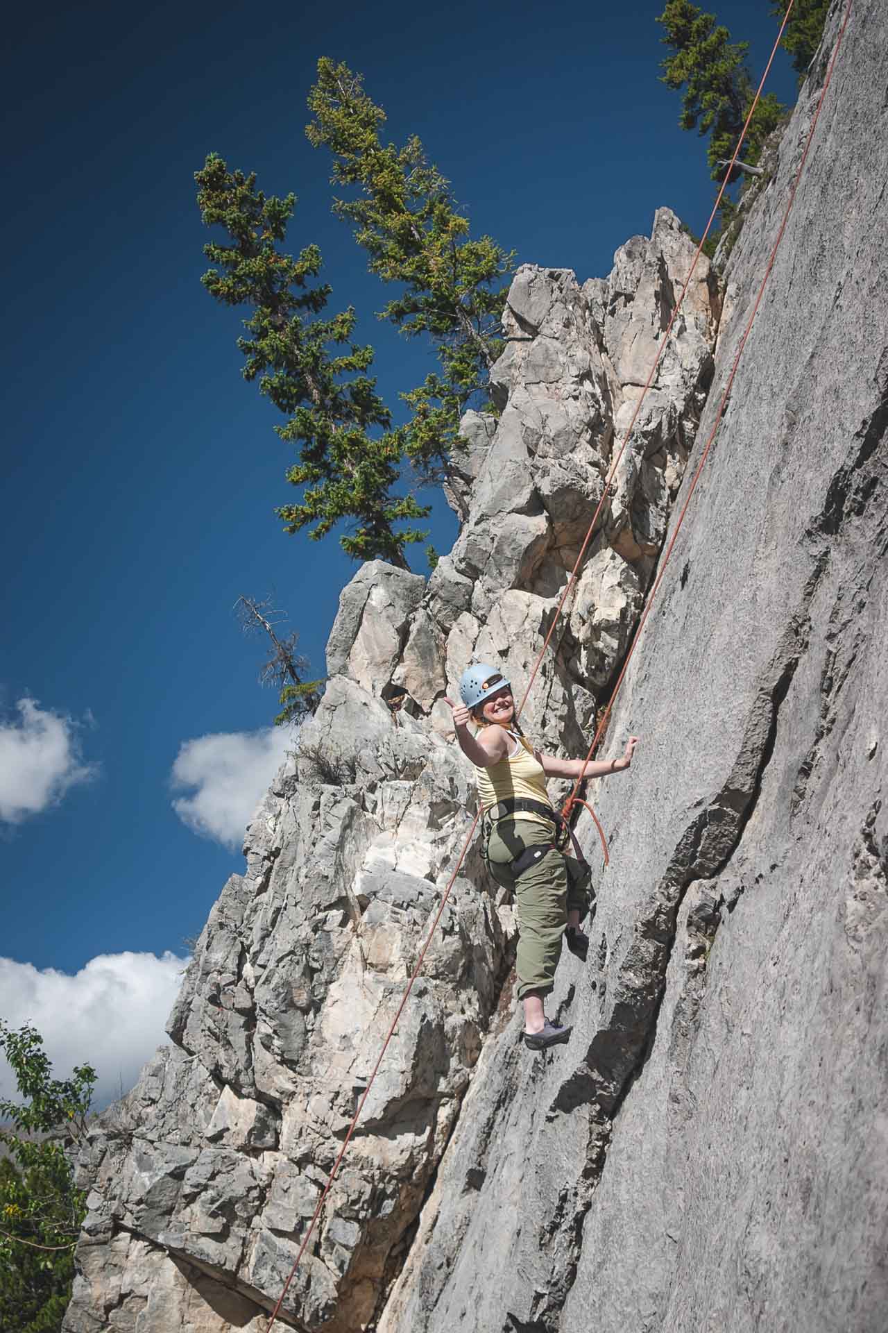 climbing in Canmore