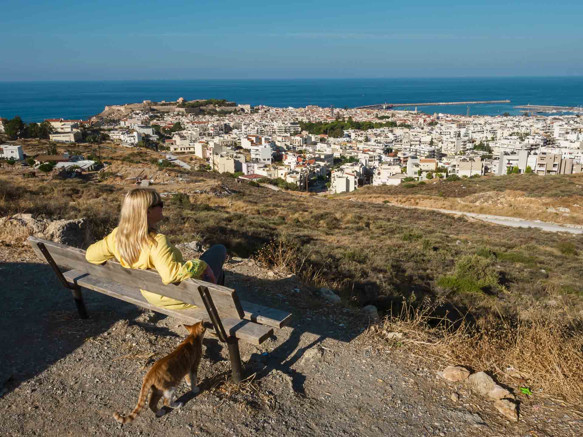 deb overlooking crete