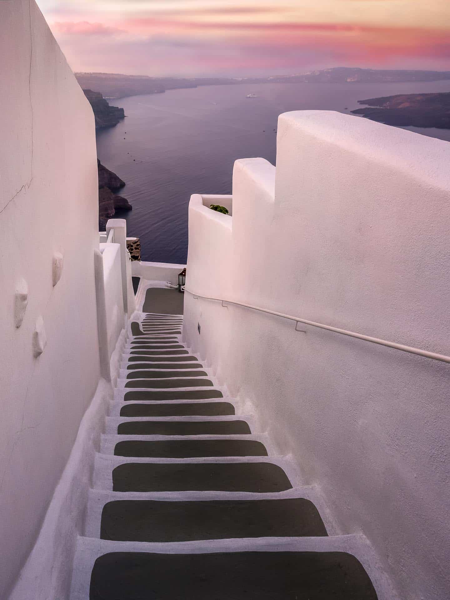 whitewashed steps of santorini greece - places to visit in greece