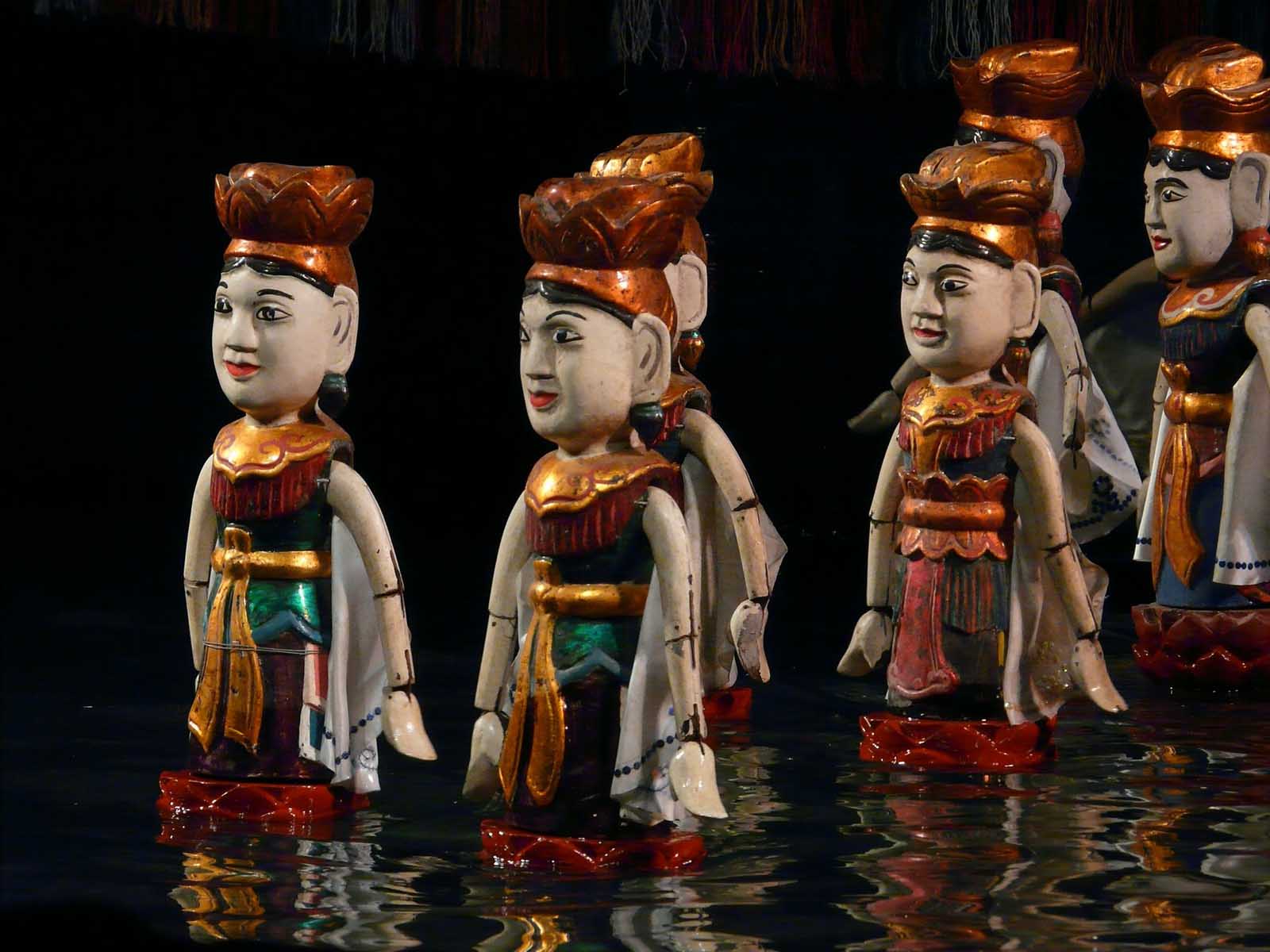 Water Puppet show in Hanoi Vietnam