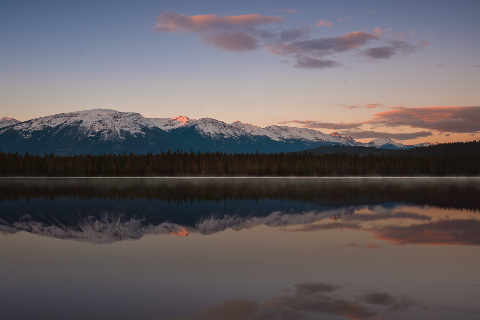 best things to do in jasper Canada sunrise at Lake Annette