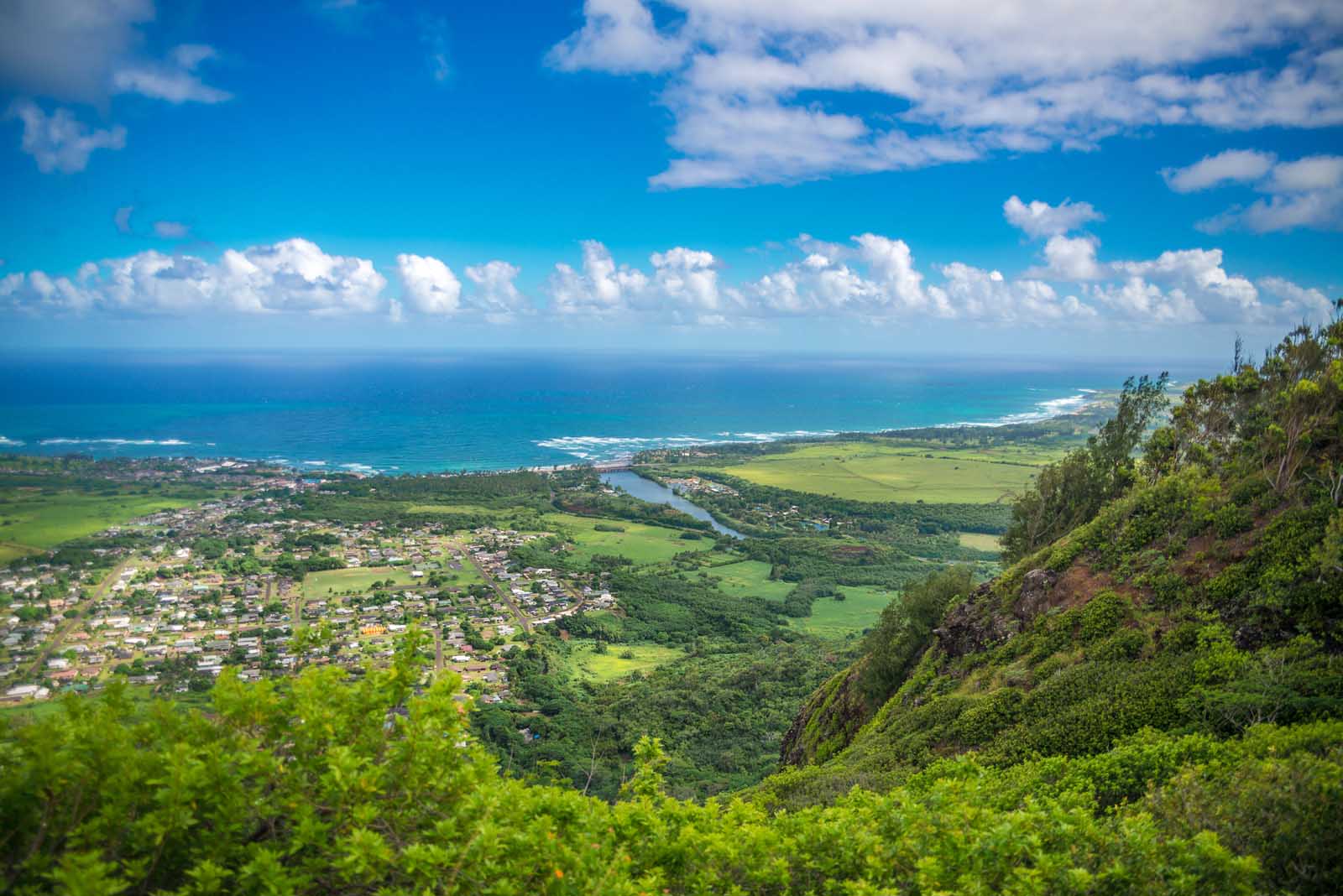 Sleeping Giant Trail Overlook Kauai Hawaii