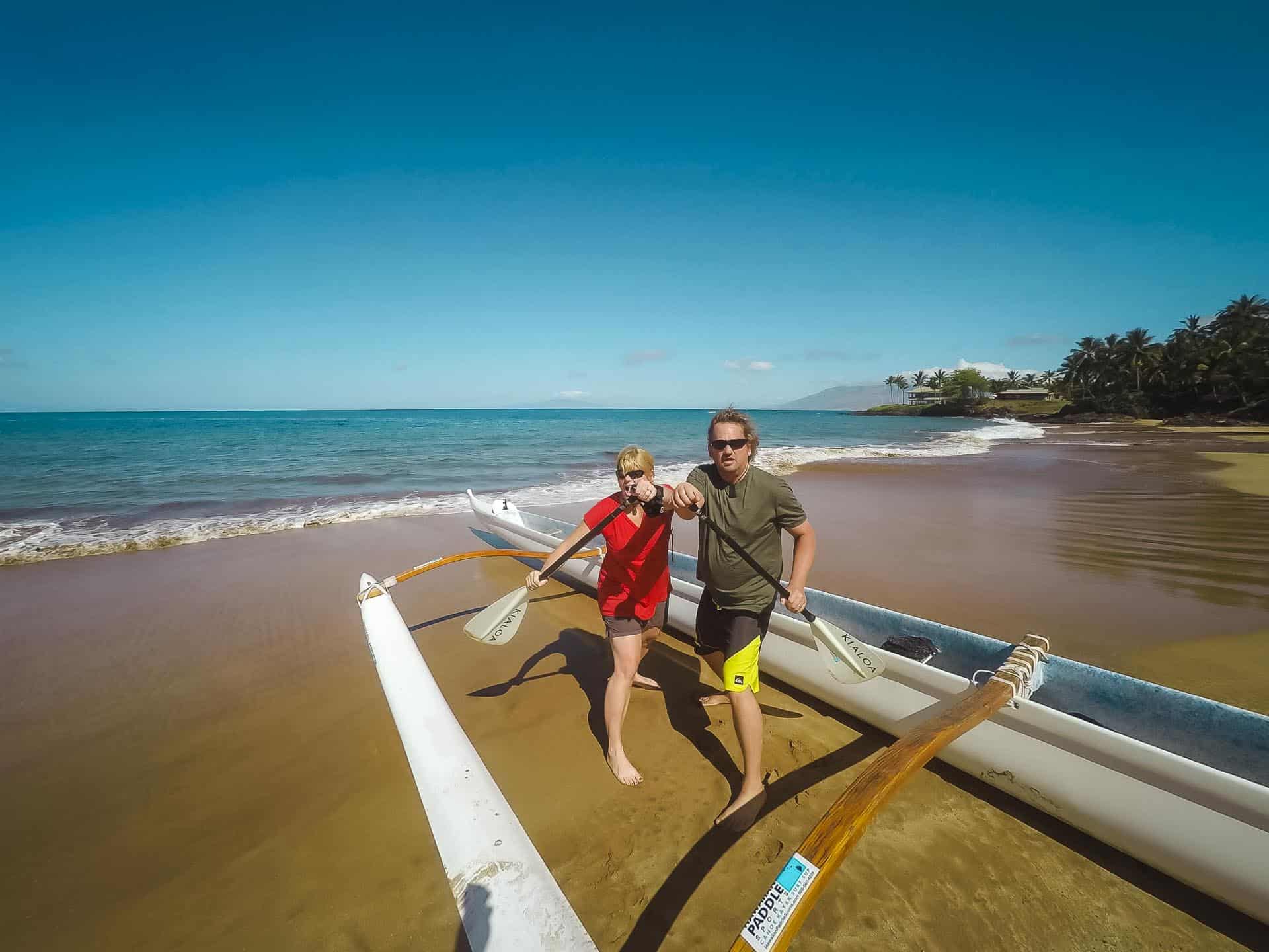 things to do in maui take an Outrigger Canoe trip