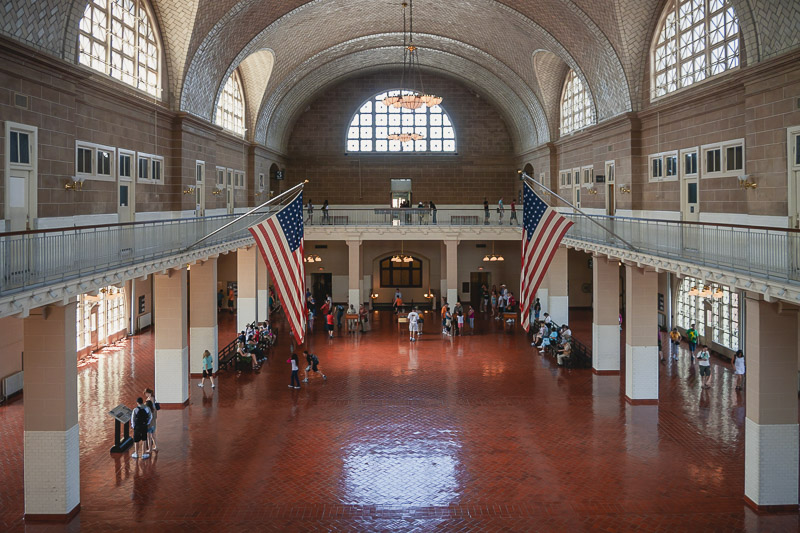Ellis Island interior - tourist attractions in new york