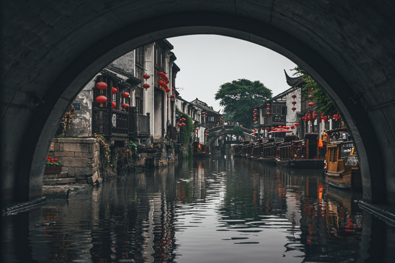 Shantang street along the canal in Suzhou