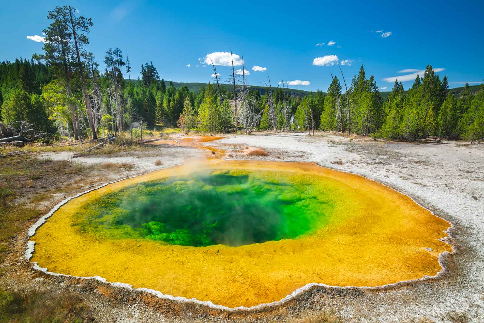 Things to do in Yellowstone National Park Morning Glory Pool