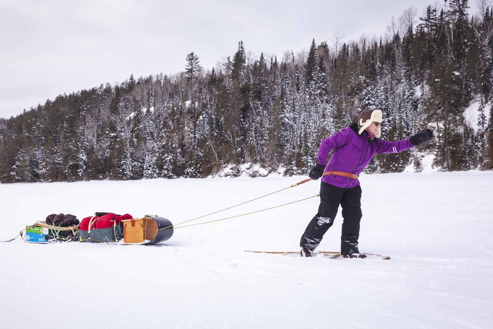 Winter trekking in Ontairio 