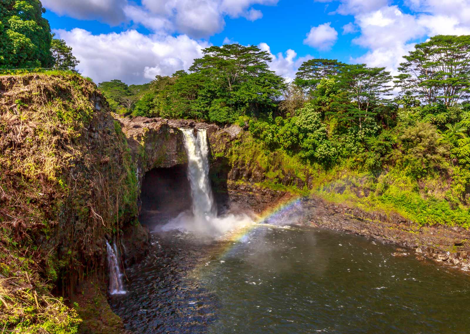 Things to do on the Big Island of Hawaii Rainbow Falls