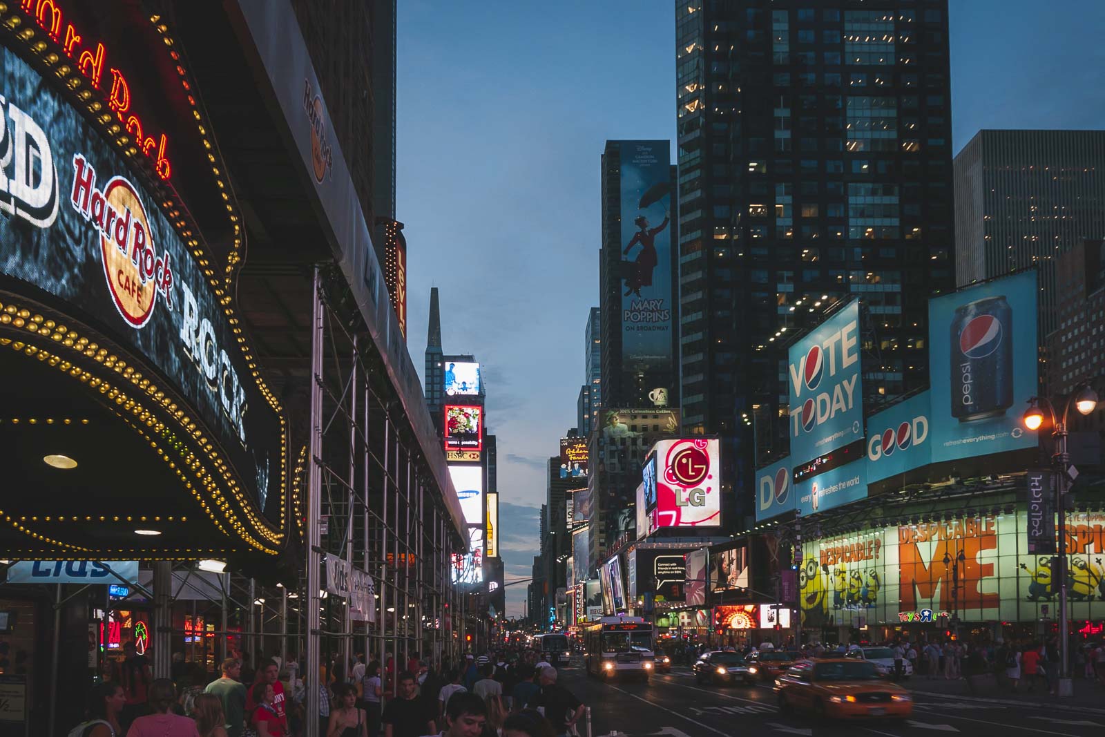 Midnight Moment in Times Square